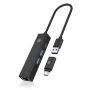 ICY BOX IB-HUB1439-LAN Bedraad USB 3.2 Gen 1 (3.1 Gen 1) Type-A Zwart (IB-HUB1439-LAN) thumbnail