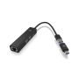 ICY BOX IB-HUB1439-LAN Bedraad USB 3.2 Gen 1 (3.1 Gen 1) Type-A Zwart (IB-HUB1439-LAN) thumbnail
