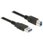DeLOCK 85066 USB-kabel 1 m USB 3.2 Gen 1 (3.1 Gen 1) USB A USB B Zwart (85066) thumbnail