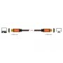 DeLOCK 85726 HDMI kabel 0,5 m HDMI Type A (Standaard) Zwart, Goud (85726) thumbnail