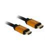 DeLOCK 85726 HDMI kabel 0,5 m HDMI Type A (Standaard) Zwart, Goud (85726) thumbnail