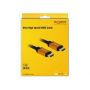 DeLOCK 85728 HDMI kabel 1,5 m HDMI Type A (Standaard) Zwart, Goud (85728) thumbnail