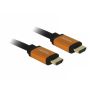 DeLOCK 85729 HDMI kabel 2 m HDMI Type A (Standaard) Zwart, Goud (85729) thumbnail