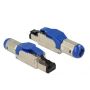 DeLOCK 86487 kabel-connector RJ-45 Blauw, Zilver (86487) thumbnail