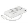 DeLOCK 87731 interface hub USB 3.2 Gen 1 (3.1 Gen 1) Type-C Grijs, Wit (87731) thumbnail