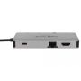 DeLOCK 87735 notebook dock & poortreplicator Bedraad USB 3.2 Gen 1 (3.1 Gen 1) Type-C Grijs (87735) thumbnail
