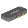 DeLOCK mini Dockingstation für macbook mit 5K Bedraad Thunderbolt 3 Grijs (87739) thumbnail