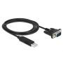 DeLOCK 87741 seriële kabel Zwart 1,8 m USB Type-A DB-9 (87741) thumbnail