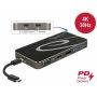 DeLOCK 87773 notebook dock & poortreplicator Bedraad USB 3.2 Gen 1 (3.1 Gen 1) Type-C Zwart (87773) thumbnail