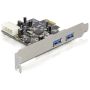 DeLOCK USB 3.0 PCI Express Card interfacekaart/-adapter USB 3.2 Gen 1 (3.1 Gen 1) (89241) thumbnail