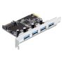 DeLOCK 89297 interfacekaart/-adapter Intern USB 3.2 Gen 1 (3.1 Gen 1) (89297) thumbnail