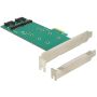 DeLOCK 2x 67-pin M.2 key B - 2x SATA 7-pin interfacekaart/-adapter Intern (89473) thumbnail