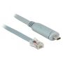 DeLOCK 89893 seriële kabel Grijs 1 m USB 2.0 Type-C RJ45 (89893) thumbnail