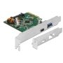 DeLOCK 90299 interfacekaart/-adapter Intern USB 3.2 Gen 1 (3.1 Gen 1) (90299) thumbnail