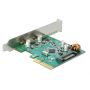 DeLOCK 90397 interfacekaart/-adapter Intern USB 3.2 Gen 1 (3.1 Gen 1) (90397) thumbnail