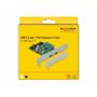 DeLOCK PCI Express x1 Card to 2 x external SuperSpeed USB (USB 3.2 Gen 1) USB Type-C™ female interfacekaart/-adapter Intern USB 3.2 Gen 1 (3.1 Gen 1) (90493) thumbnail