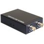 DeLOCK 93238 tussenstuk voor kabels HDMI-A 2 x BNC Zwart (93238) thumbnail