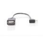 Digitus USB 2.0 ADPTER CABLE MICRO B-A USB-kabel 0,15 m Micro-USB B USB A Zwart (AK-300313-002-S) thumbnail