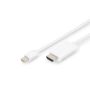 Digitus AK-340304-020-W video kabel adapter 2 m Mini DisplayPort HDMI Type A (Standaard) Wit (AK-340304-020-W) thumbnail