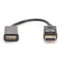Digitus AK-340408-001-S video kabel adapter 0,15 m DisplayPort HDMI Type A (Standaard) Zwart (AK-340408-001-S) thumbnail