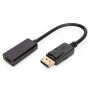 Digitus AK-340408-001-S video kabel adapter 0,15 m DisplayPort HDMI Type A (Standaard) Zwart (AK-340408-001-S) thumbnail