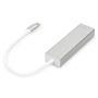 Digitus DA-70255 interface hub USB 3.2 Gen 1 (3.1 Gen 1) Type-C 1000 Mbit/s Grijs, Wit (DA-70255) thumbnail