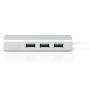 Digitus DA-70255 interface hub USB 3.2 Gen 1 (3.1 Gen 1) Type-C 1000 Mbit/s Grijs, Wit (DA-70255) thumbnail