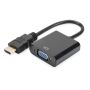 Digitus HDMI/VGA/3.5mm VGA (D-Sub) Zwart (DA-70461) thumbnail