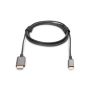 Digitus DA-70821 video kabel adapter 1,8 m USB Type-C HDMI Type A (Standaard) Grijs (DA-70821) thumbnail