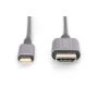 Digitus DA-70821 video kabel adapter 1,8 m USB Type-C HDMI Type A (Standaard) Grijs (DA-70821) thumbnail