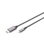 Digitus DA-70821 video kabel adapter 1,8 m USB Type-C HDMI Type A (Standaard) Grijs (DA-70821) thumbnail
