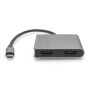 Digitus DA-70828 video kabel adapter 0,18 m USB Type-C 2 x HDMI Grijs (DA-70828) thumbnail