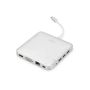 Digitus DA-70863 notebook dock & poortreplicator Bedraad USB 3.2 Gen 2 (3.1 Gen 2) Type-C Zilver (DA-70863) thumbnail