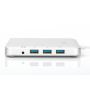 Digitus DA-70863 notebook dock & poortreplicator Bedraad USB 3.2 Gen 2 (3.1 Gen 2) Type-C Zilver (DA-70863) thumbnail