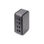 Digitus DA-70897 notebook dock & poortreplicator Bedraad USB 3.2 Gen 1 (3.1 Gen 1) Type-C Zwart, Grijs (DA-70897) thumbnail