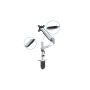Digitus DA-90351 flat panel bureau steun 68,6 cm (27") Zwart, Zilver (DA-90351) thumbnail