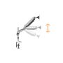 Digitus DA-90351 flat panel bureau steun 68,6 cm (27") Zwart, Zilver (DA-90351) thumbnail