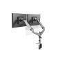 Digitus DA-90353 flat panel bureau steun 68,6 cm (27") Zwart, Zilver (DA-90353) thumbnail