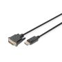 Digitus DB-340301-030-S video kabel adapter 3 m DisplayPort DVI-D Zwart (DB-340301-030-S) thumbnail