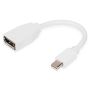 Digitus DB-340405-001-W video kabel adapter 0,15 m Mini DisplayPort DisplayPort Wit (DB-340405-001-W) thumbnail