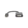 Digitus 0.15m, DisplayPort/DVI-I 0,15 m Zwart (DB-340409-001-S) thumbnail