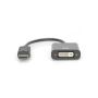 Digitus DB-340414-001-S video kabel adapter 0,15 m Mini DisplayPort DVI-I Zwart (DB-340414-001-S) thumbnail