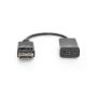 Digitus DB-340415-002-S video kabel adapter 0,2 m DisplayPort HDMI Zwart (DB-340415-002-S) thumbnail