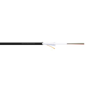 Digitus DK-35081/4-U Glasvezel kabel 1 m U-DQ(ZN) BH OM4 Zwart
