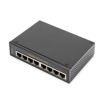 Digitus DN-651108 netwerk-switch Unmanaged Gigabit Ethernet (10/100/1000) Zwart (DN-651108) thumbnail