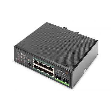 Digitus DN-651110 netwerk-switch Unmanaged Gigabit Ethernet (10/100/1000) Power over Ethernet (PoE) Zwart