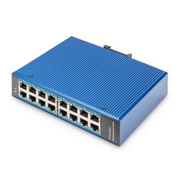 Digitus DN-651129 netwerk-switch Unmanaged Gigabit Ethernet (10/100/1000) Blauw (DN-651129) thumbnail