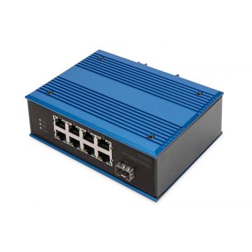 Digitus DN-651132 netwerk-switch Unmanaged Fast Ethernet (10/100) Zwart, Blauw