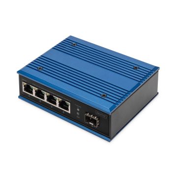 Digitus DN-651135 netwerk-switch Unmanaged Gigabit Ethernet (10/100/1000) Zwart, Blauw (DN-651135) thumbnail