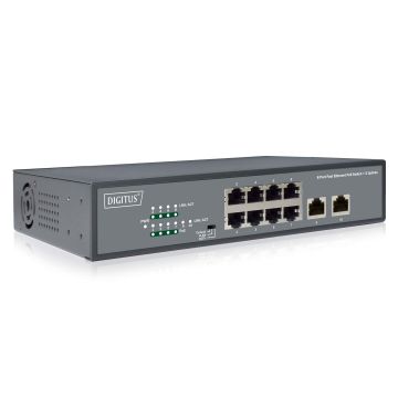 Digitus DN-95323-1 netwerk-switch Unmanaged Fast Ethernet (10/100) Power over Ethernet (PoE) Grijs (DN-95323-1) thumbnail